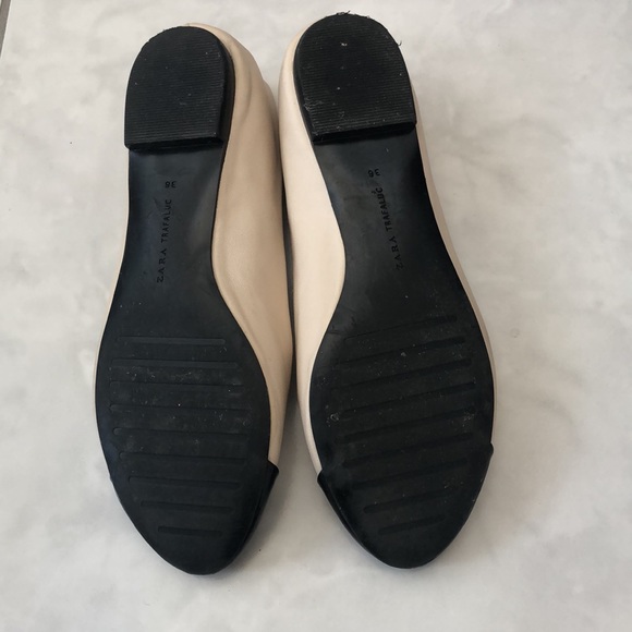 Zara Cream and Black Flats - Picture 3 of 8